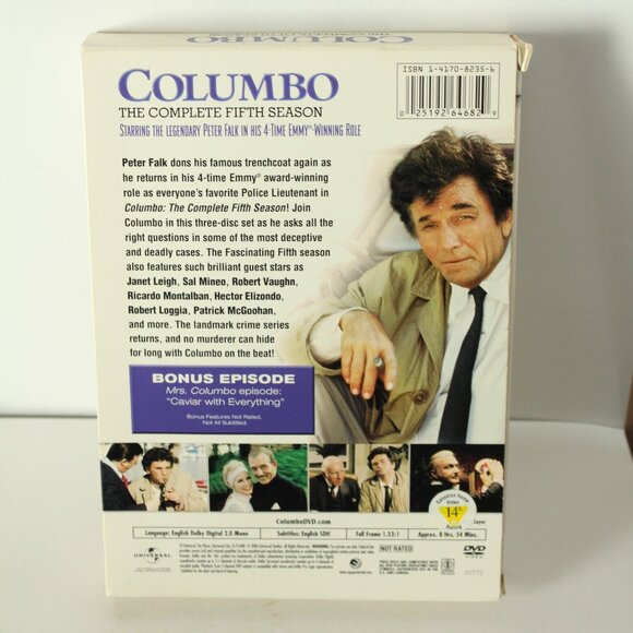 Columbo The Complete Fifth 5 Five Season DVD Set - Picture 2 of 2